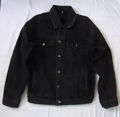 Buy Pretty Little Thing Over Sized Boyfriend Fit Black Denim Jacket • 9.99£