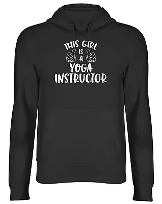 Buy This Girl Is A Yoga Instructor Mens Womens Hooded Top Hoodie Gift • 17.99£