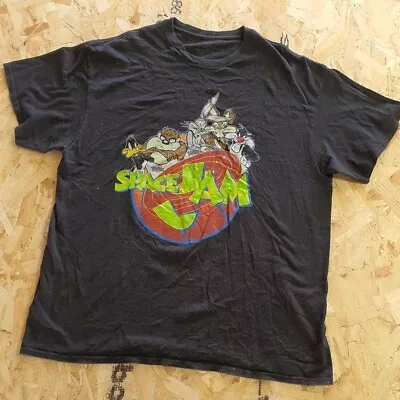 Buy Looney Tunes Graphic T Shirt Black Adult Extra Large XL Mens Space Jam Summer • 11.99£