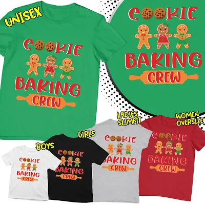 Buy Christmas Baking Cookie Cute Gingerbread Family Christmas T Shirt #MC304 • 9.99£