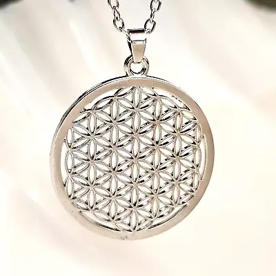 Buy Flower Of Life Necklace Pendant Sacred Geometry Reiki Yoga Peace 18  Jewellery • 6.95£