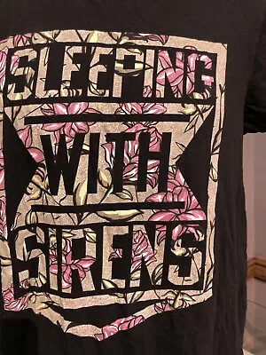 Buy Sleeping With Sirens Black T Shirt Ladies Can’t Read Tags Grand Rapids Michigan • 10.39£