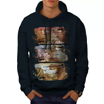 Buy Wellcoda Nature Beast Wild Mens Hoodie, Water Casual Hooded Sweatshirt • 25.99£