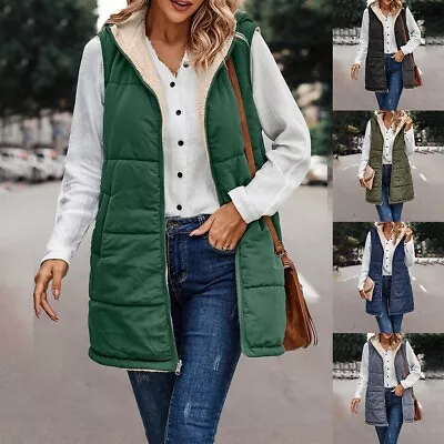 Buy Stylish Ladies Hooded Coat Quilted Zip Up Parka Jacket Winter Collection • 23.23£