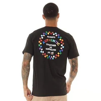Buy Vans Men Pride  T-Shirt Black Glow Tee XSmall Small Birthday • 15.95£