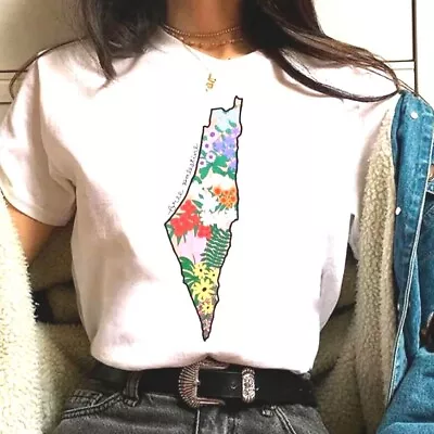 Buy Womens Palestine Map T-Shirt • 20£