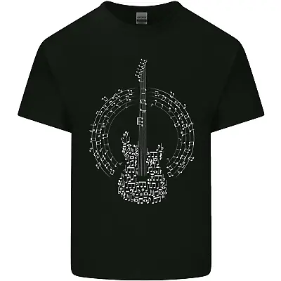 Buy Guitar Notes Electric Guitarist Player Rock Mens Cotton T-Shirt Tee Top • 11.75£