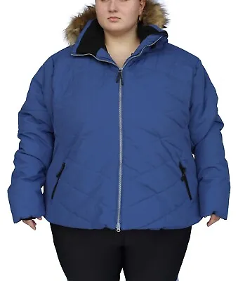 Buy New Snow Country Womens Plus Size 1X 2X 3X 4X 5X 6X  Vail Down Alt Jacket  Blue • 67.55£