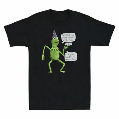 Buy With Wizard Vintage Funny A Ideas Meme Kermit Yer Gun Mens Gift T-Shirt Frog Tee • 14.99£