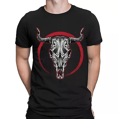 Buy Cow Skull Head Scary Skeleton Hipster Animal Mens Womens T-Shirts Tee Top #BAL1 • 9.99£