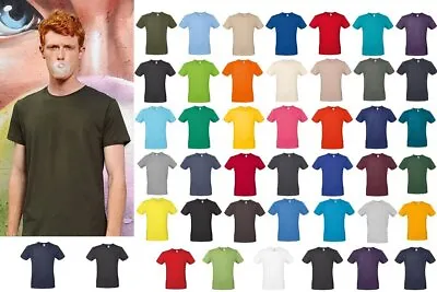 Buy B&C Collection #E150 TU01T - Mens Plain Cotton T-Shirt Lightweight Straight Fit • 7.09£
