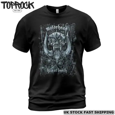 Buy Motorhead Rock Band Fan Gift England S-5XL Kiss-Of-Death Vintage T-Shirt Black • 16.98£
