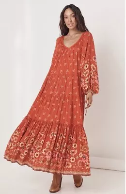 Buy Spell & The Gypsy NEW Joni Gown Women's Size Small Maxi Long Dress Red $299 • 172.93£