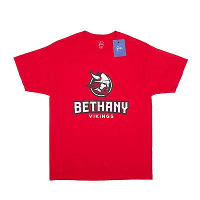 Buy GEAR FOR SPORTS Bethany Vikings USA T-Shirt Red Short Sleeve Mens L • 8.99£