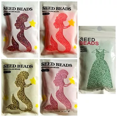 Buy 50g Glass Seed Beads Beading Jewellery Making Cross Stitch Crafts 2mm 3mm 4mm • 4.95£