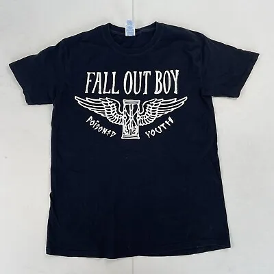 Buy Fall Out Boy T-Shirt Medium Black Cotton Womens Band Music Rock Poisoned Youth • 12.05£