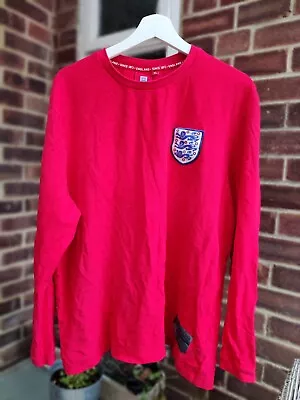 Buy England Since 1872 Vintage Y2K Men's Red Longsleeve Logo Sport Soccer  • 9.50£