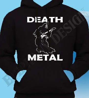 Buy Death Metal T-Shirt The Grim Reaper Heavy Metal Rock Gig Original Hoody Hoodie • 19.99£