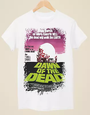 Buy Dawn Of The Dead - Movie Poster Inspired Unisex White T-Shirt • 14.99£