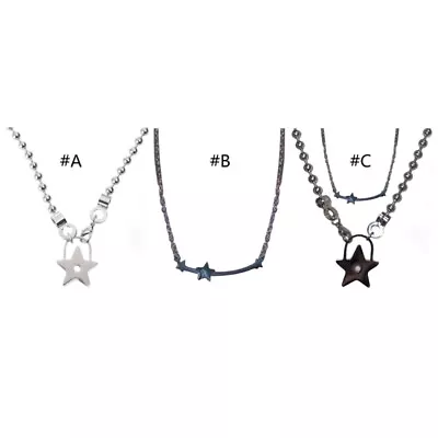 Buy Vintage Jewelry Sweet Cool Girls Star Smile Pendant Necklaces • 7£