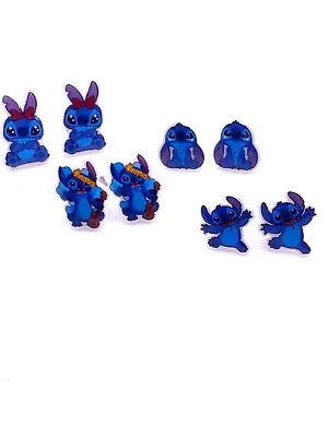 Buy Stitch Cute Earrings Jewellery Disney Clay Lilo Womens Girls Gift Bundle 4 Pairs • 12£