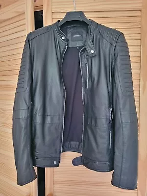 Buy Anthony Moranto Slim Fit Leatcher Men Jacket- Black, New Without Tag. Size 50/L. • 150£