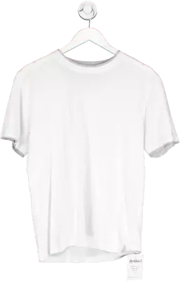 Buy REISS White Double Layer Look Crew Neck T Shirt UK L • 15£