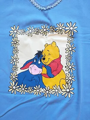 Buy Vintage Winnie The Pooh Eeyore T Shirt Nightie Blue One Size • 8.99£