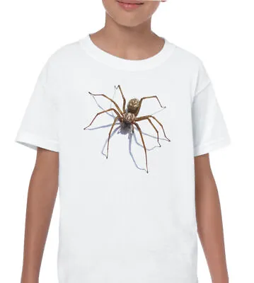 Buy Scary Spider T-Shirt Kids Boys Funny Halloween Arachnophobia Fancy Dress Costume • 8.99£