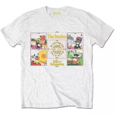 Buy The Beatles Yellow Submarine Sgt Pepper Band Official Tee T-Shirt Mens • 15.99£