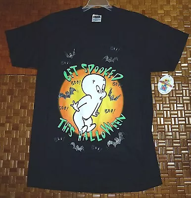 Buy Casper The Friendly Ghost Get Spooked This Halloween NWT    T-Shirt • 38.61£