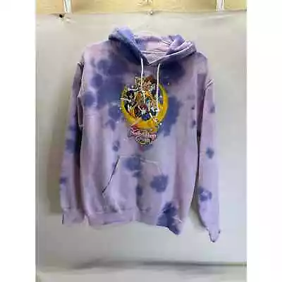 Buy Pretty Guardian Sailor Moon Crystal Purple Tie-Dye Graphic Hoodie Size S Small • 24.13£