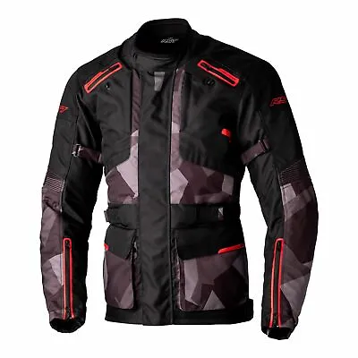Buy Waterproof Motorcycle Jacket > RST Endurance CE Armoured - Black/Camo/Red • 199.99£
