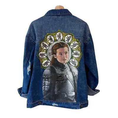 Buy Lady Lyanna Game Of Thrones Inspired Hand Painted Denim Jacket • 240.32£