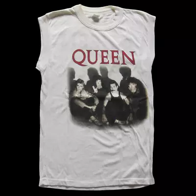 Buy Queen 'The Works' 1984 European Tour Concert Vest T-Shirt (Freddie Mercury) • 100£