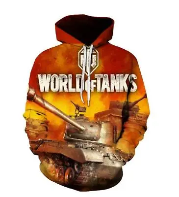 Buy Game World Of Tanks Hoodie Sweatshirts Men Casual Pullover Streetwear Hoodies • 20.99£