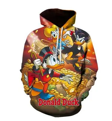 Buy Fashion 3D Donald Duck Men Hoodie Long Sleeves Sweatshirt Autumn Pullover • 19.10£