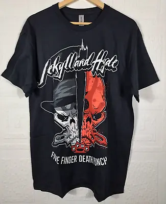 Buy Official Five Finger Death Punch Jekyll And Hyde Band T Shirt Size L • 14.99£