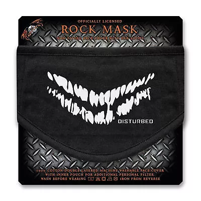 Buy Disturbed Smile Black Face Mask OFFICIAL • 13.79£