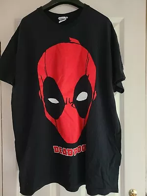 Buy Marvel Deadpool Face  T-shirt Size XL • 5£