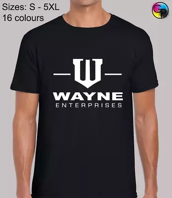 Buy Wayne Enterprises Super Hero Movie & Comic Book Fan Novelty T-Shirt Top For Men • 9.95£