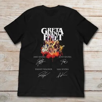 Buy Greta Van Fleet Signature T-Shirt GVF Rock Merch • 18.95£
