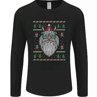 Buy Christmas Viking Funny Thor Odin Valhalla Mens Long Sleeve T-Shirt • 11.99£