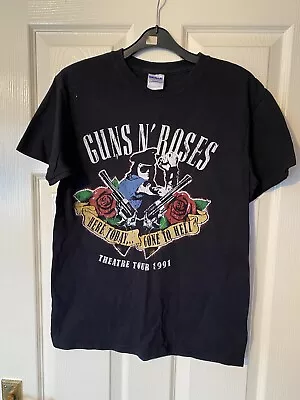 Buy Guns N Roses Theatre Tour 1991 S T-shirt Black Glam Rock 80s Metal Gnr • 1.99£