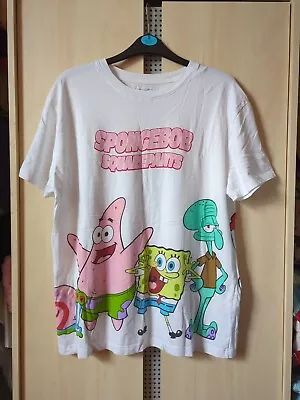 Buy Spongebob SquarePants Size 10-12 White Multi Short Sleeve T-shirt • 8.90£