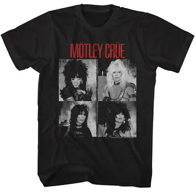 Buy Motley Crue Bl & Wh Shout At The Devil Album Cover Men's T Shirt Music Merch • 52.72£