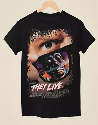 Buy They Live (1988) - Movie Poster Inspired Unisex Black T-Shirt • 14.99£