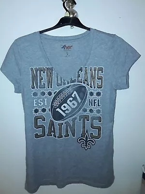 Buy New Orleans Saints T Shirt Grey 1967 - NEW Womens NFL - Size Large - NFC South • 7.99£