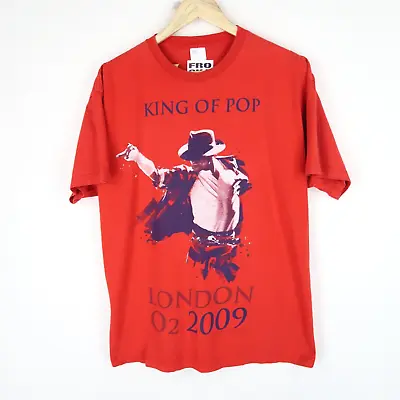 Buy Michael Jackson O2 King Of Pop T-shirt 2009 Band  SZ  L (M9516) • 19.95£