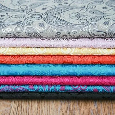 Buy Brocade Fabric Damask Imitated Silk Flower Cushion Clothing Material 75cm*100cm • 18.11£